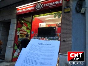 DIfusión del conflicto de CEX en Gijón